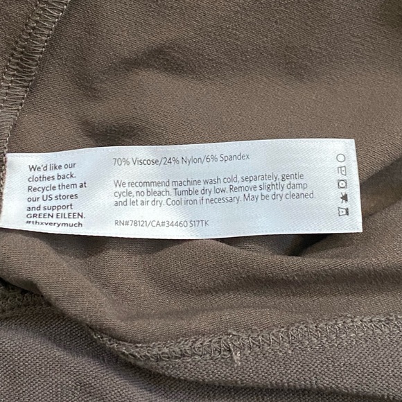 Eileen Fisher Pants Slim Ankle Washable Stretch Crepe 3X Cobblestone NWT - Picture 11 of 11